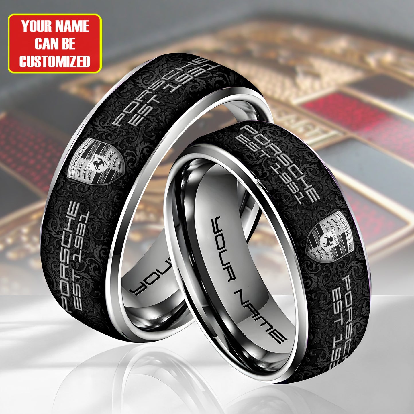 Personalized Pors EST 1931 Luxury Alloy Ring