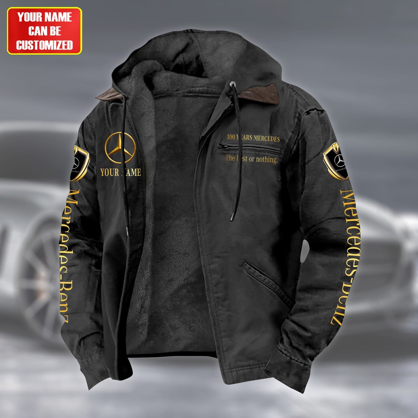 Personalized Merc 100 Years Fur lining Paddle Jacket