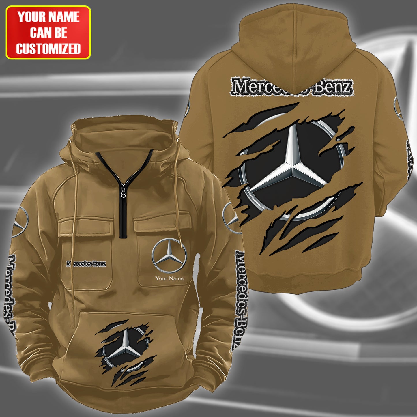 Personalized Merc Est 1926 Retro Cotton Hoodie