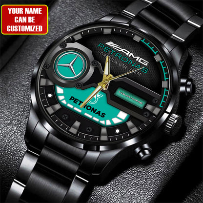 Personalized Merc AMG Petronas Luxury Stainless Steel Watch