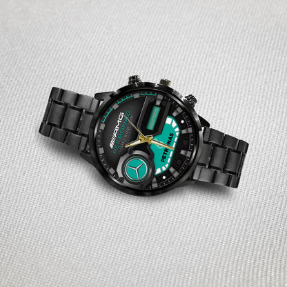 Personalized Merc AMG Petronas Luxury Stainless Steel Watch