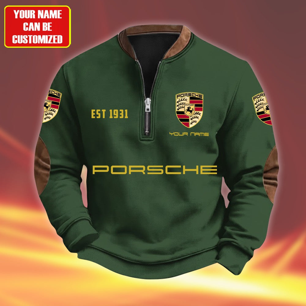 Personalized Pors Quarter-Zip Sweater