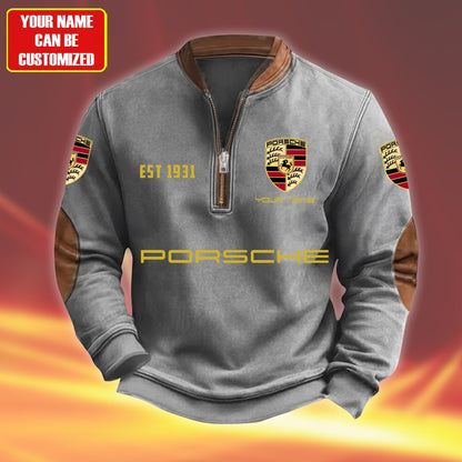 Personalized Pors Quarter-Zip Sweater