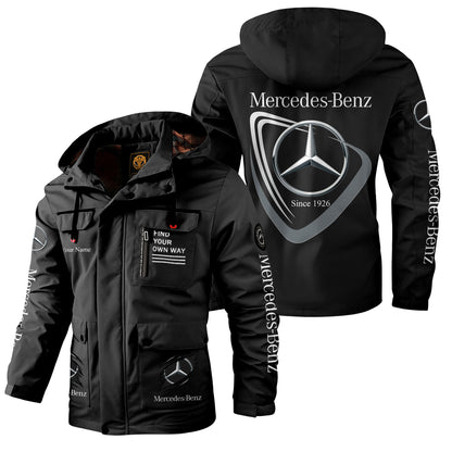 Personalized Merc EST 1926 Windbreaker Hooded Jacket