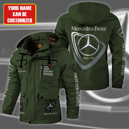 Personalized Merc EST 1926 Windbreaker Hooded Jacket