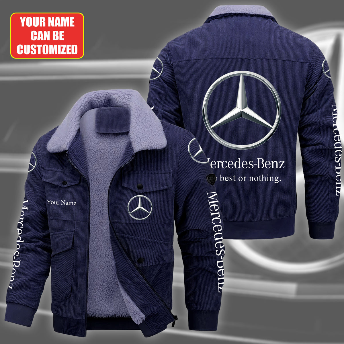 Personalized Merc Fleece Corduroy Jacket