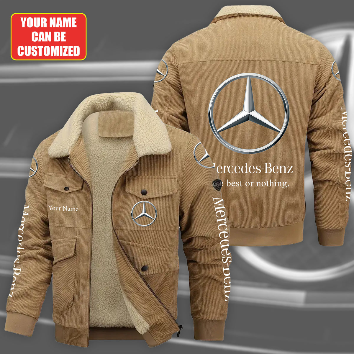 Personalized Merc Fleece Corduroy Jacket
