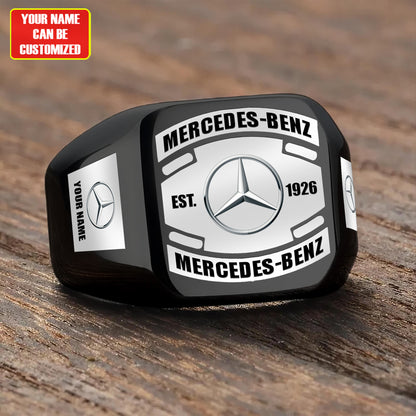 Merc Custom Name Classic Design Ring