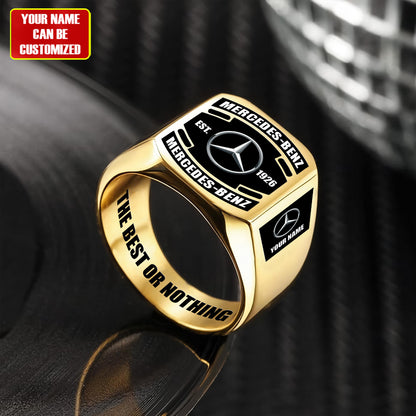 Merc Custom Name Classic Design Ring