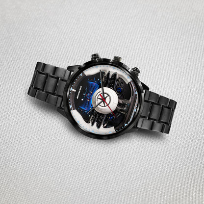 Personalized Merc AMG Brabus Cockpit Luxury Stainless Steel Watch