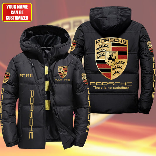Personalized Pors Puffer Jacket With Hood