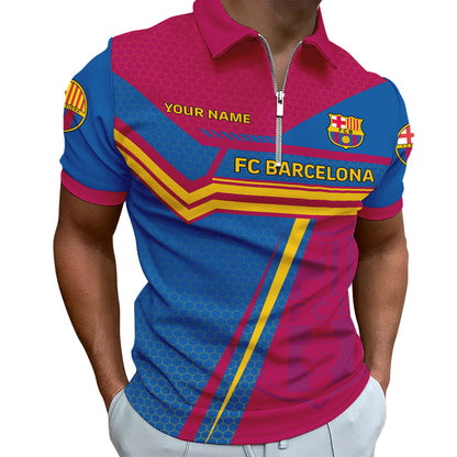 Personalized Barca FC 3D Full Printing Set , Barca FC Shirt , Zipper Polo, Hoodie , Short , Polo , hawaii