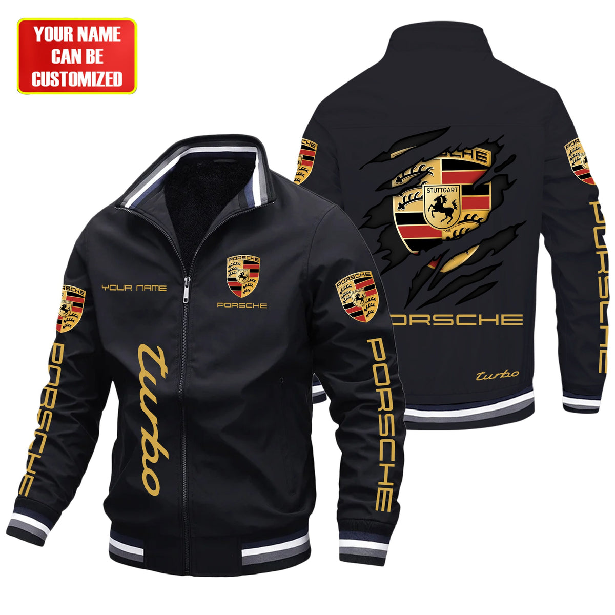 Personalized Pors Turbo Windbreaker Casual Jacket Q041103