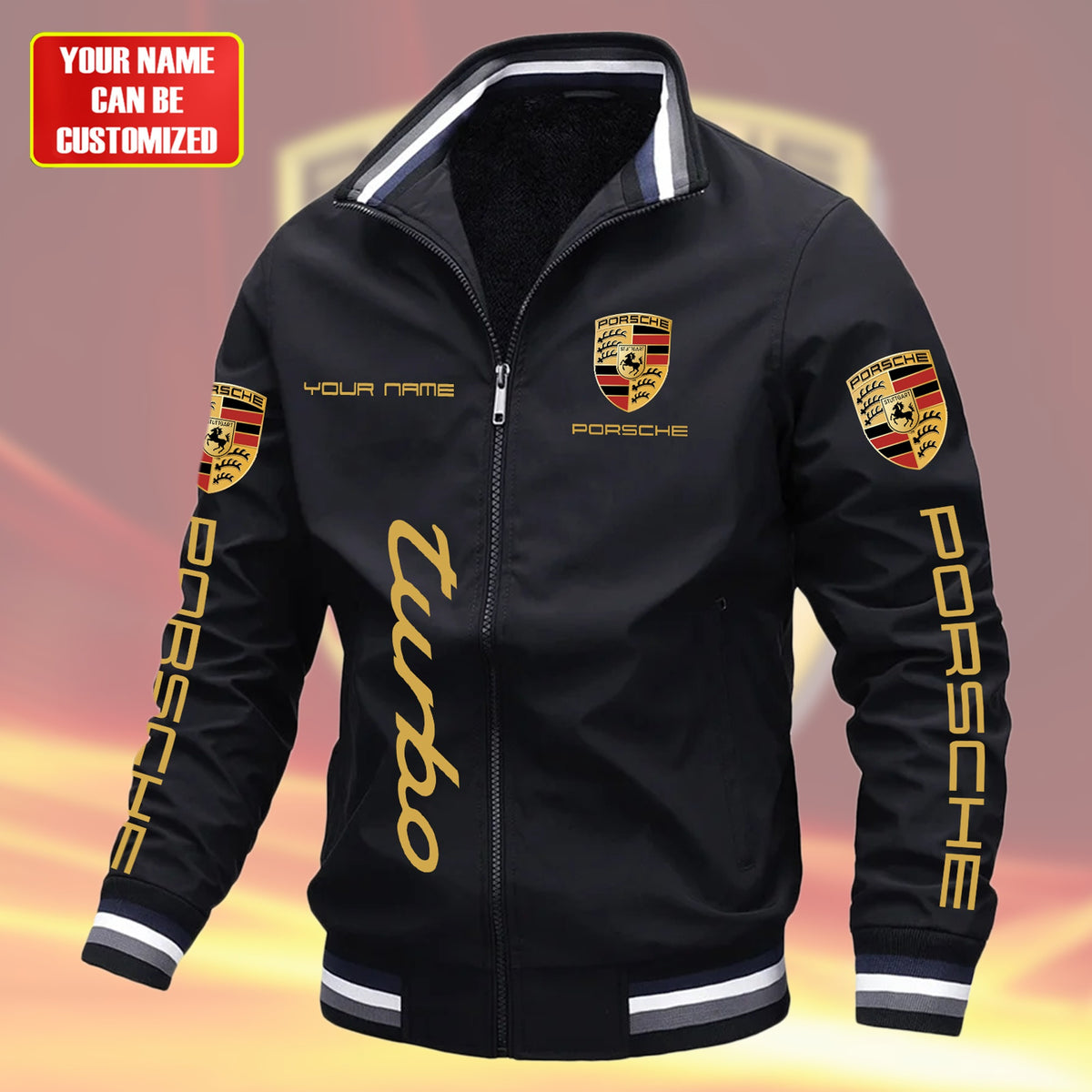 Personalized Pors Turbo Windbreaker Casual Jacket Q041103
