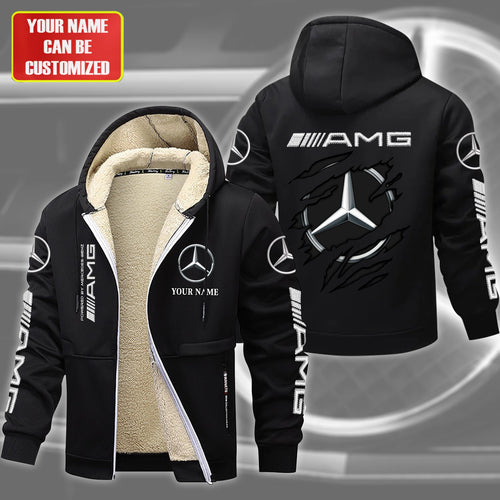 Personalized Merc Amg Fleece 3D Unisex Hooded Jacket