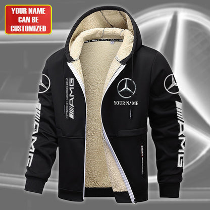 Personalized Merc Amg Fleece 3D Unisex Hooded Jacket