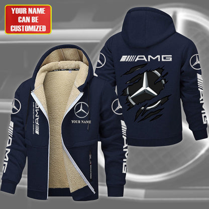 Personalized Merc Amg Fleece 3D Unisex Hooded Jacket
