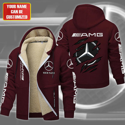 Personalized Merc Amg Fleece 3D Unisex Hooded Jacket