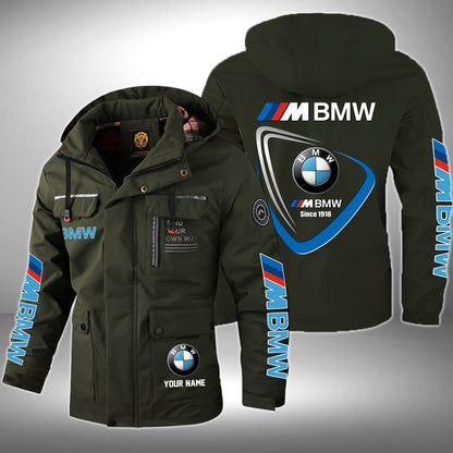 Personalized BW Since 1916 Windbreaker Hooded Jacket