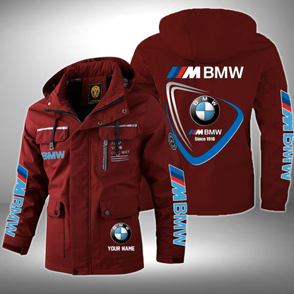 Personalized BW Since 1916 Windbreaker Hooded Jacket