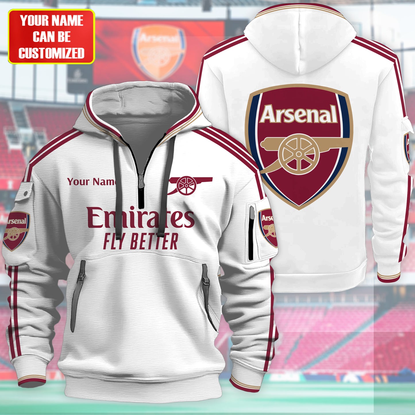 Personalized ASN 3D Zip-Hoodie Cotton Jacket