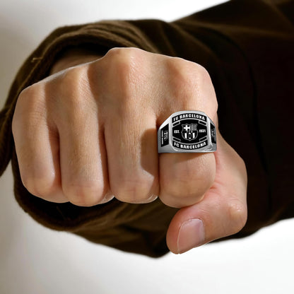 Barca FC Custom Name Classic Design Ring