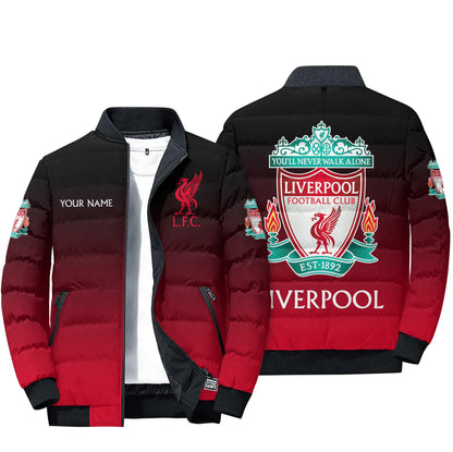 Personalized LVP gradient Puffer Jacket 3D