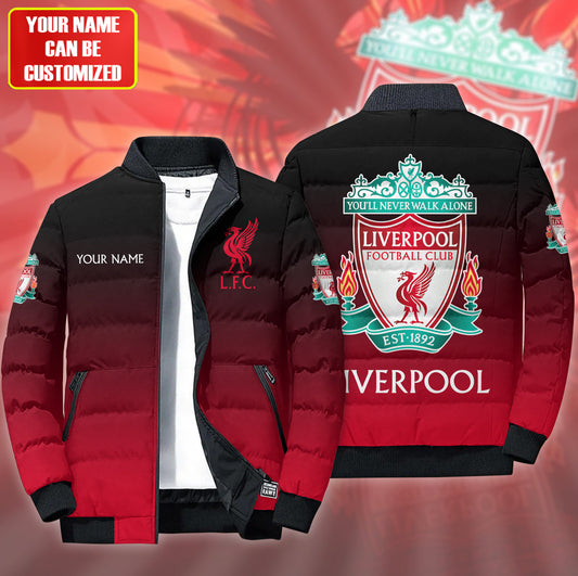 Personalized LVP gradient Puffer Jacket 3D