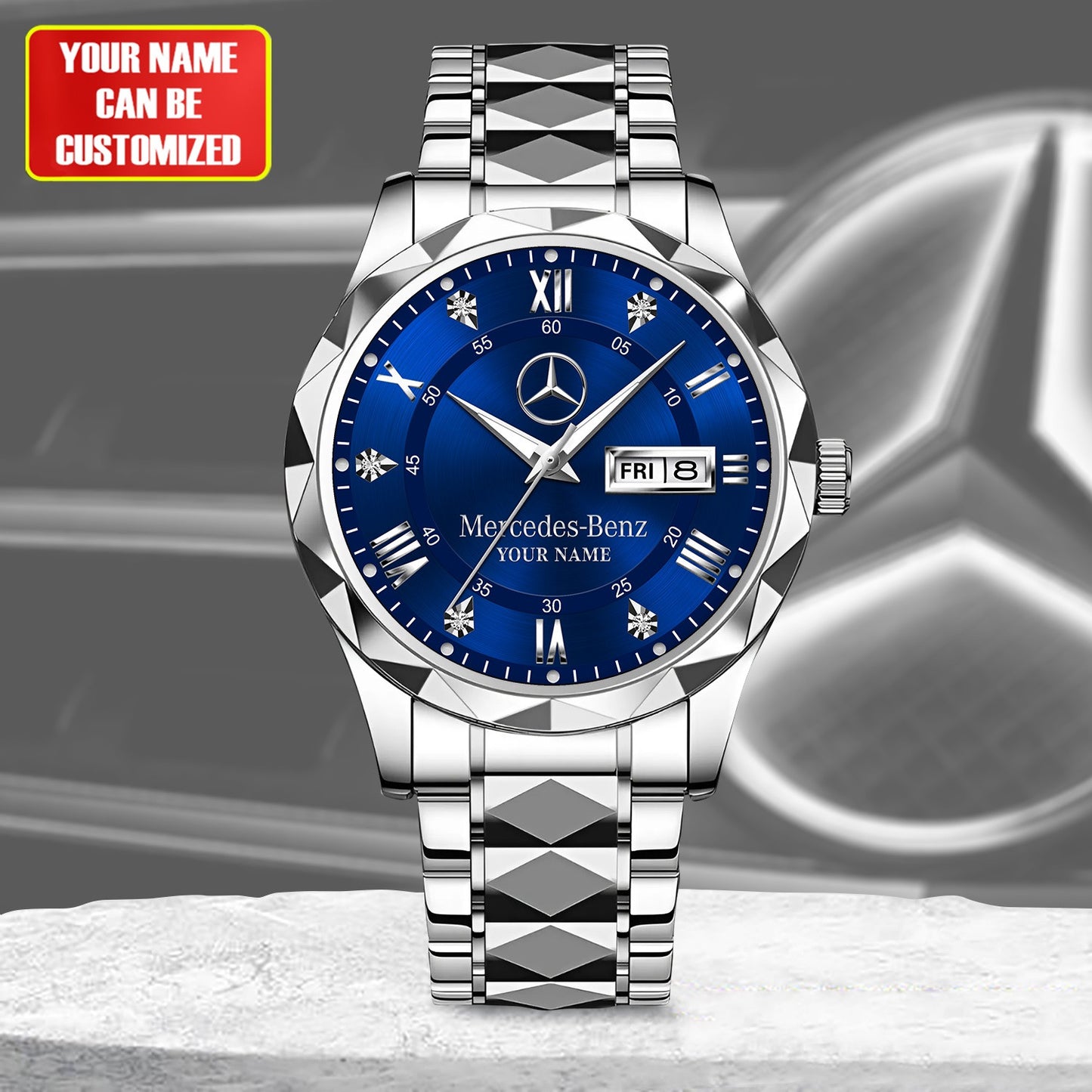 Personalized Merc Elegant Alloy Charley Watch V4