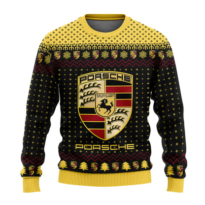 Personalized Pors Q2 Ugly Christmas Sweater , Unisex Wool Sweater