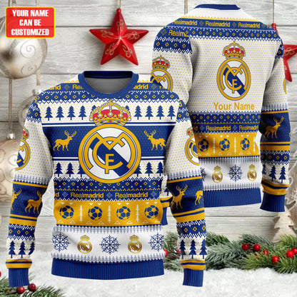 Personalized Real Ugly Christmas Sweater , Unisex Wool Sweater Q031101