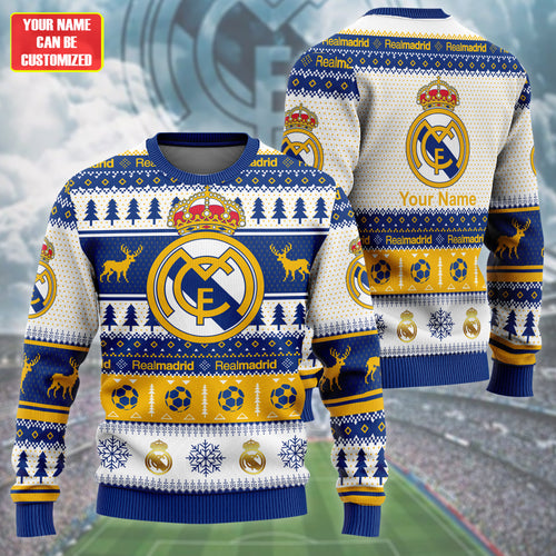 Personalized Real Ugly Christmas Sweater , Unisex Wool Sweater Q031101