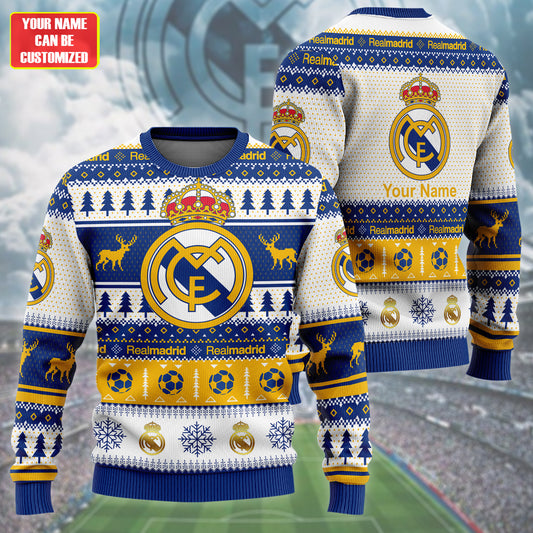 Personalized Real Ugly Christmas Sweater , Unisex Wool Sweater Q031101