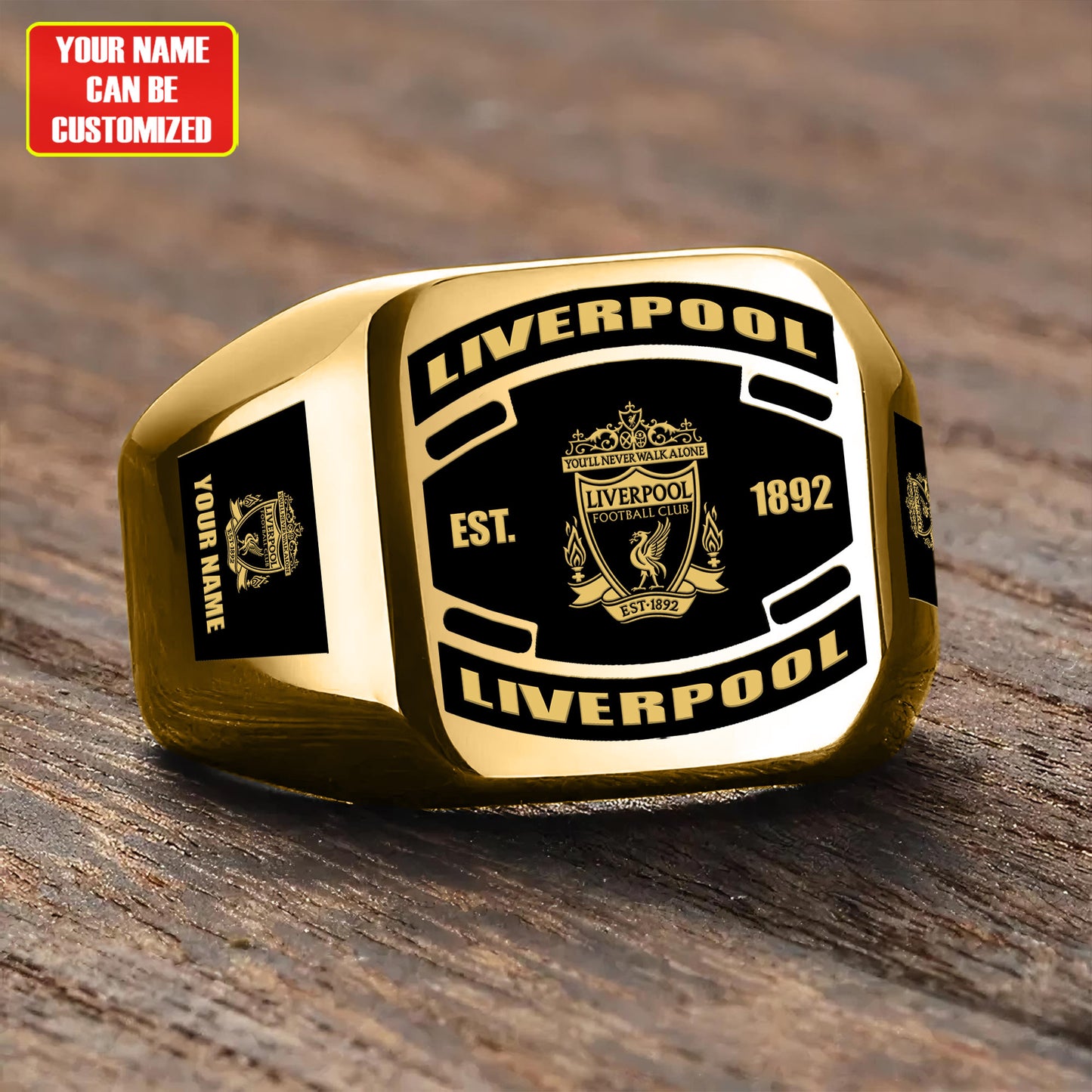 LVP Custom Name Classic Design Ring