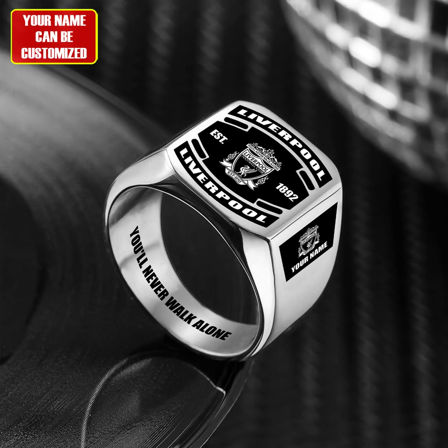 LVP Custom Name Classic Design Ring