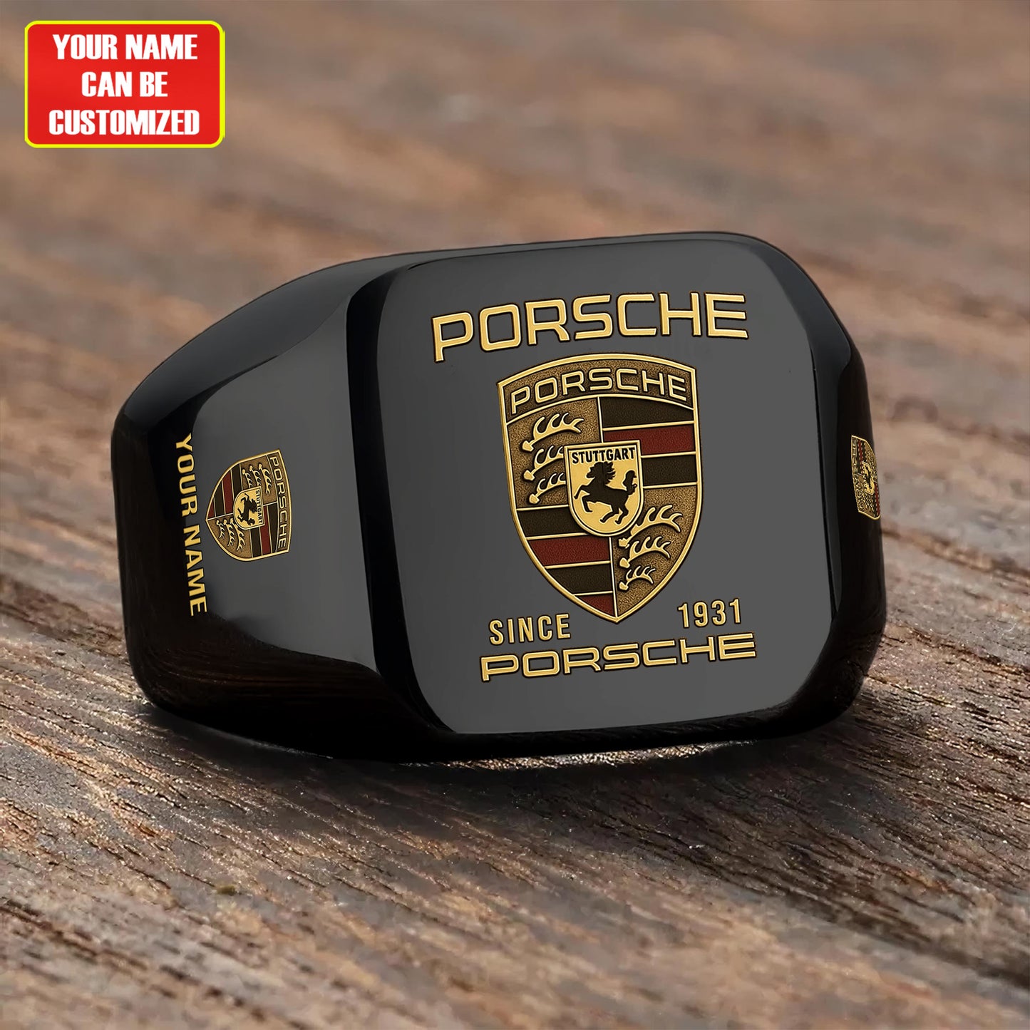 Pors Vintage Custom Name Classic Design Ring