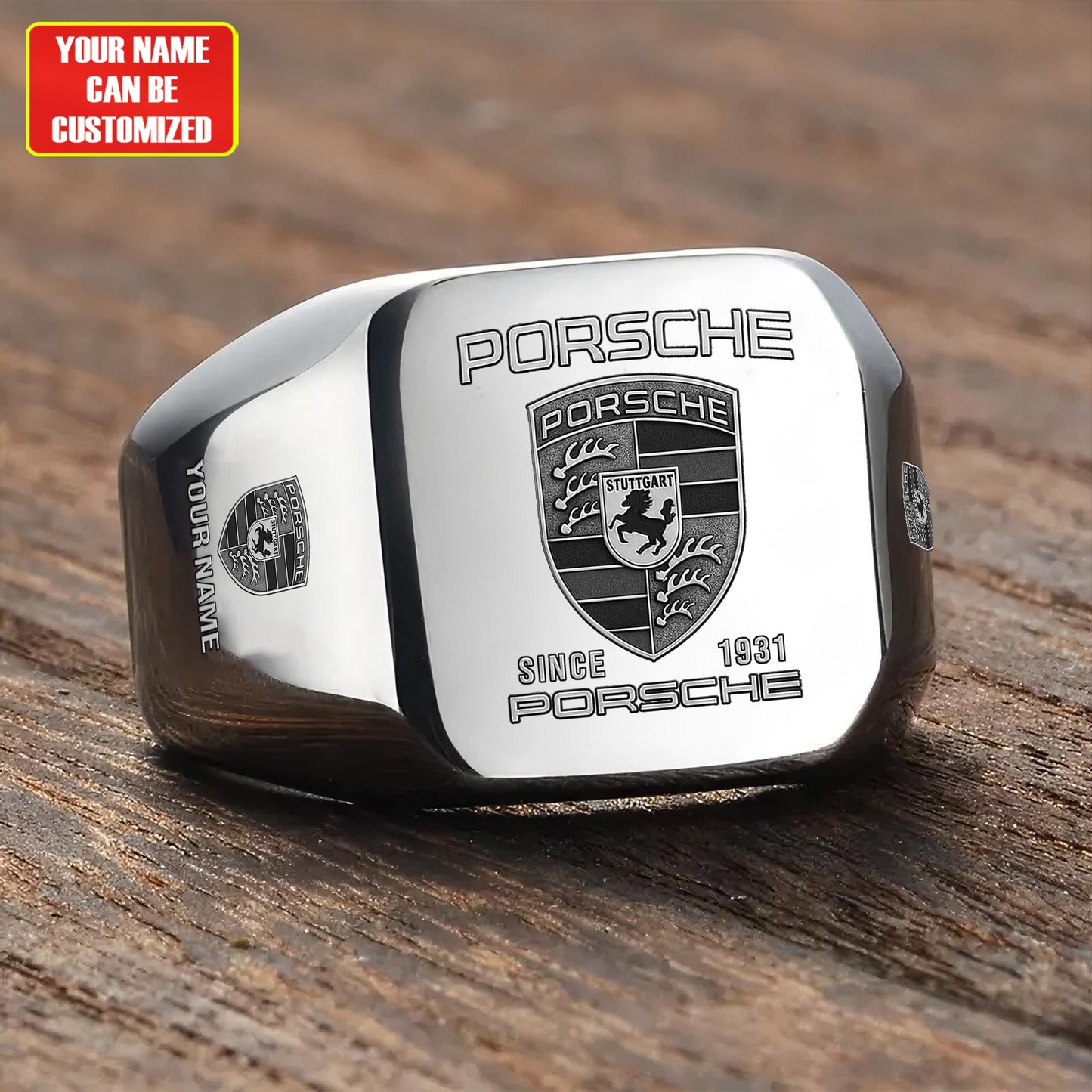 Pors Vintage Custom Name Classic Design Ring