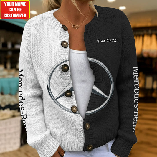 Personalized Merc Cardigan Sweater