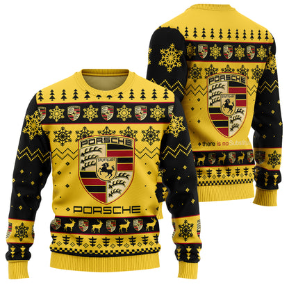 Personalized Pors Q3 Ugly Christmas Sweater , Unisex Wool Sweater