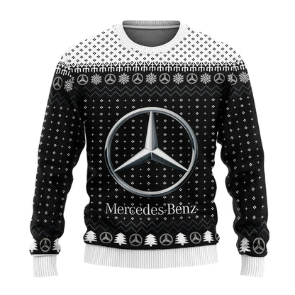 Personalized Merc Q2 Ugly Christmas Sweater , Unisex Wool Sweater