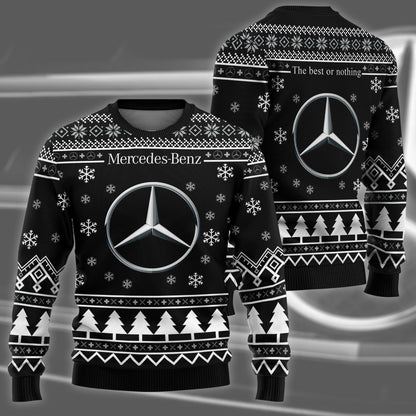 Personalized Merc Q3 Ugly Christmas Sweater , Unisex Wool Sweater
