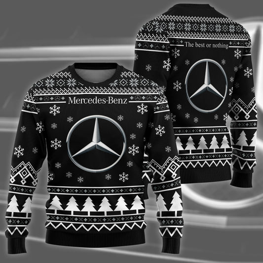 Personalized Merc Q3 Ugly Christmas Sweater , Unisex Wool Sweater