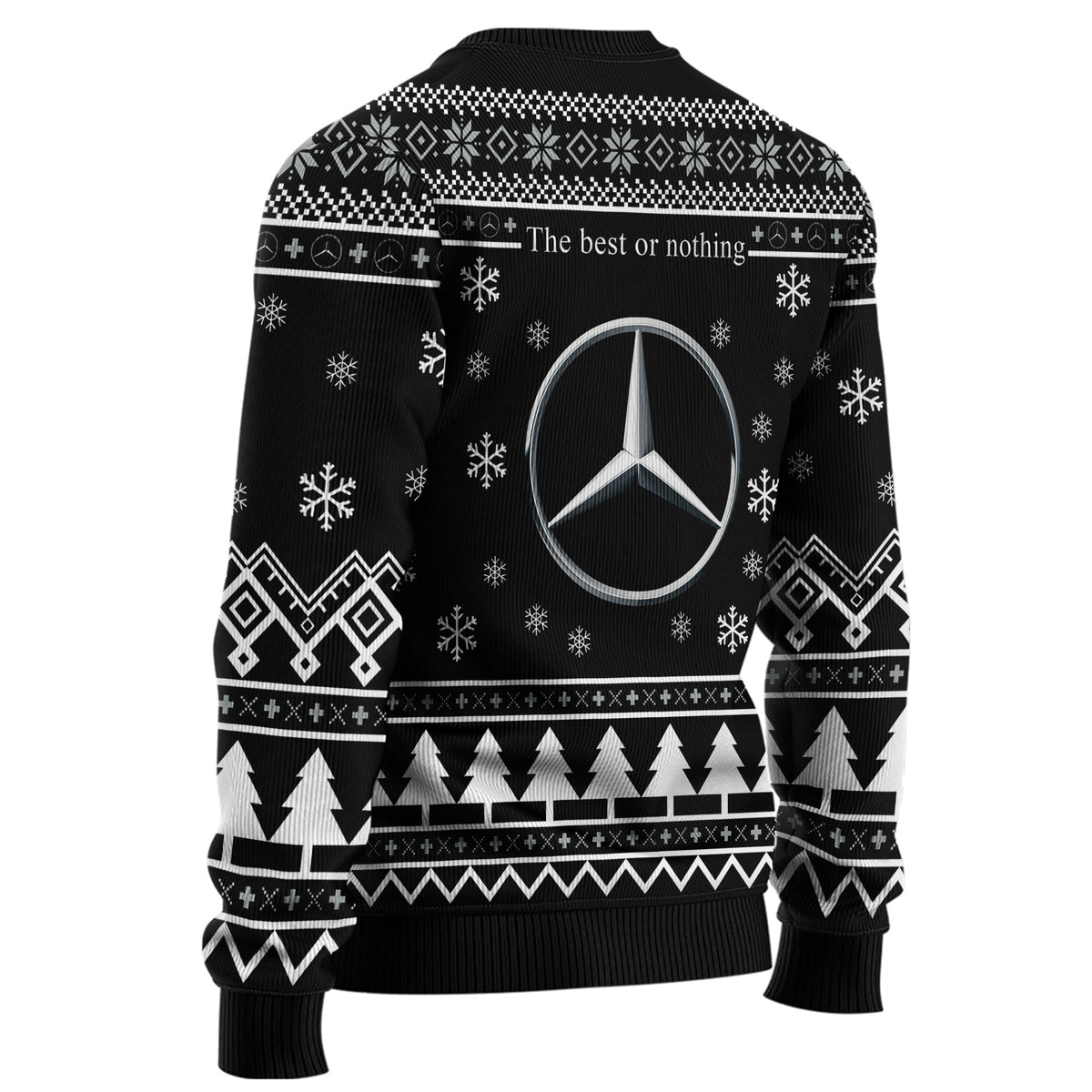 Personalized Merc Q3 Ugly Christmas Sweater , Unisex Wool Sweater