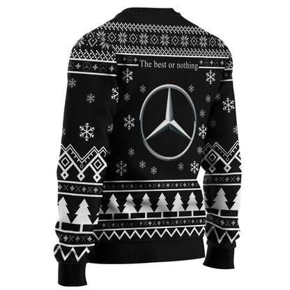 Personalized Merc Q3 Ugly Christmas Sweater , Unisex Wool Sweater