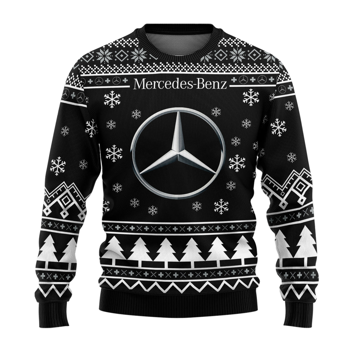 Personalized Merc Q3 Ugly Christmas Sweater , Unisex Wool Sweater