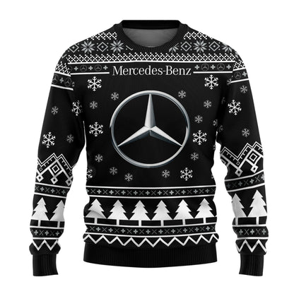 Personalized Merc Q3 Ugly Christmas Sweater , Unisex Wool Sweater