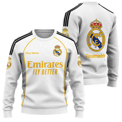 Personalized Real Outfits Ugly Christmas Sweater , Unisex Wool Sweater