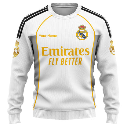 Personalized Real Outfits Ugly Christmas Sweater , Unisex Wool Sweater