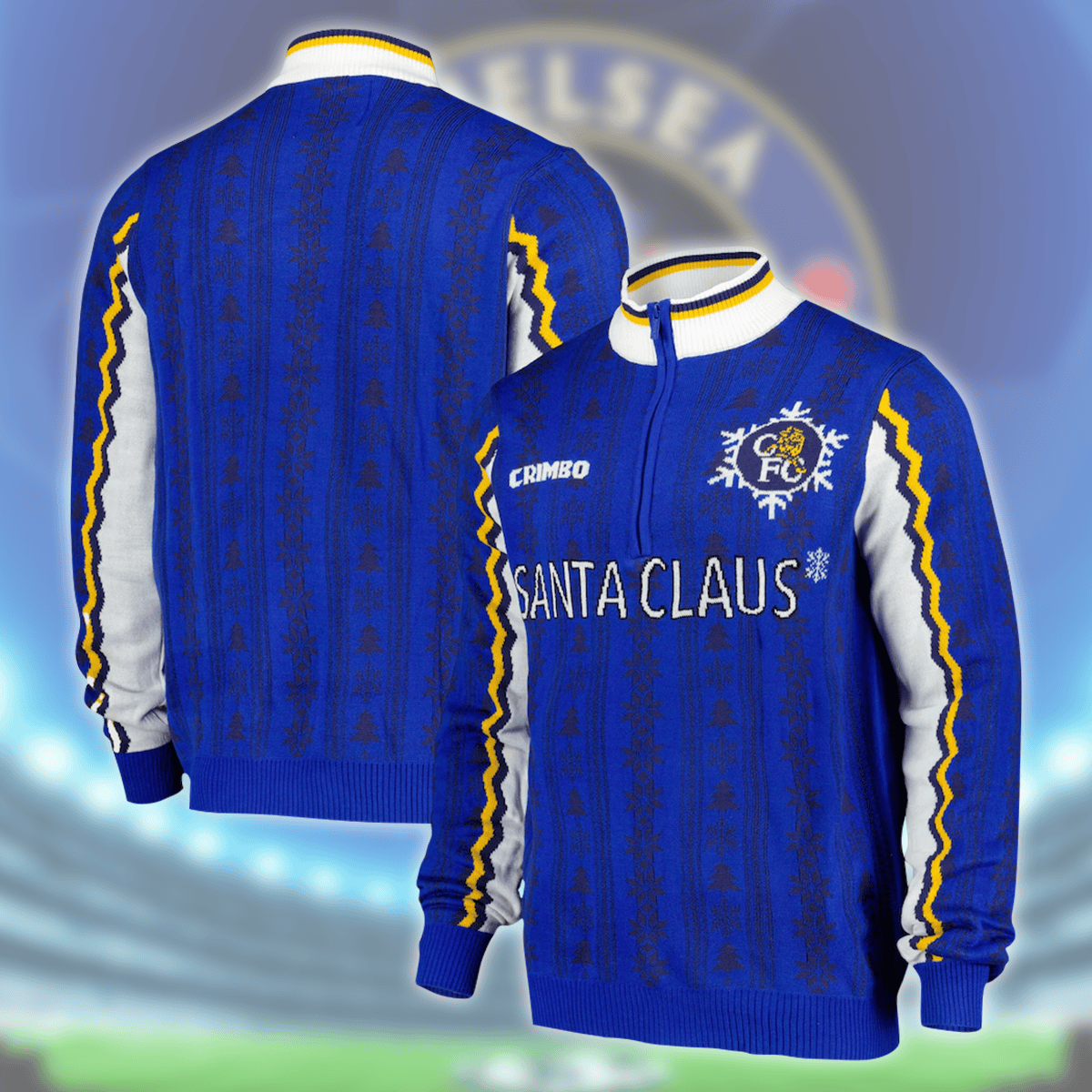 Personalized CFC Ugly Christmas Sweater , Unisex Wool Sweater