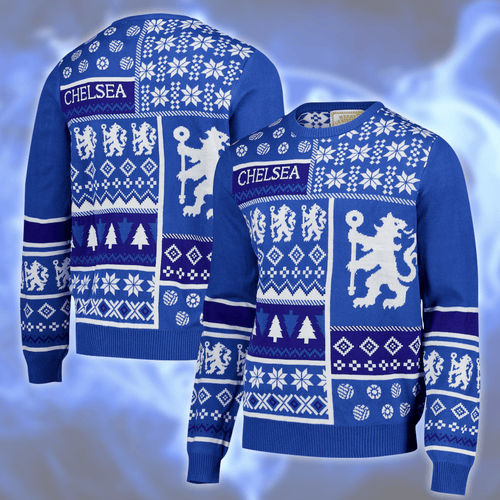 Personalized CFC Ugly Christmas Sweater , Unisex Wool Sweater V3